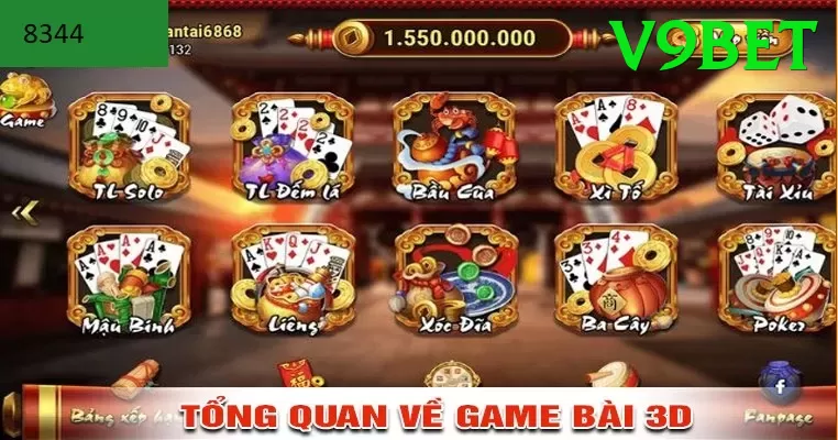Game Bài 3D - v9bet - Game